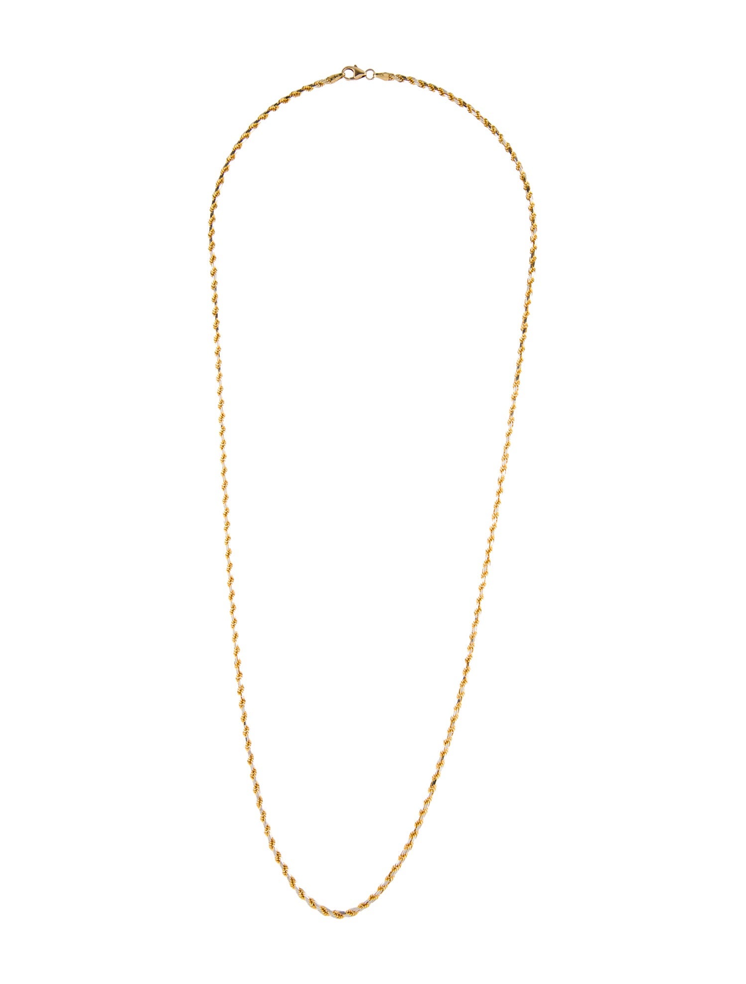 Necklace 14K Two-Tone Rope Chain