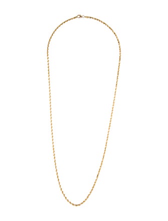 Necklace 14K Two-Tone Rope Chain Necklace