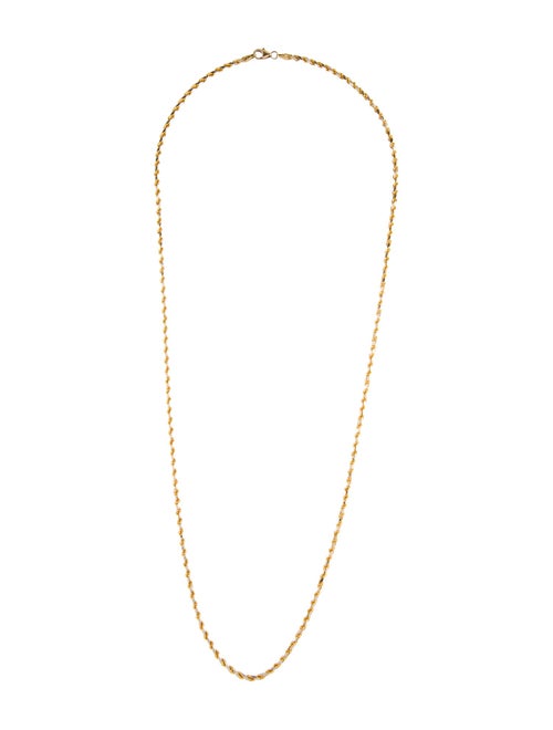 Necklace 14K Two-Tone Rope Chain Necklace