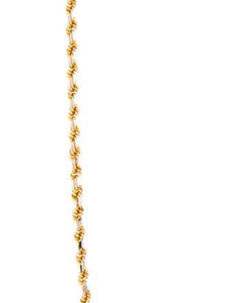 Necklace 14K Two-Tone Rope Chain Necklace
