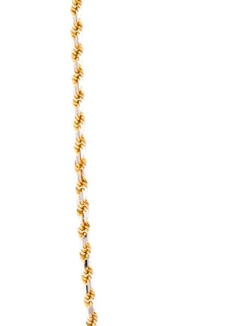 Necklace 14K Two-Tone Rope Chain Necklace