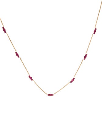 Necklace 14K Ruby Station Necklace