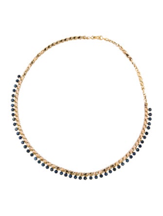 Necklace 14K 9.43ctw Sapphire Collar Necklace