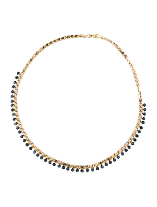 Necklace 14K 9.43ctw Sapphire Collar Necklace