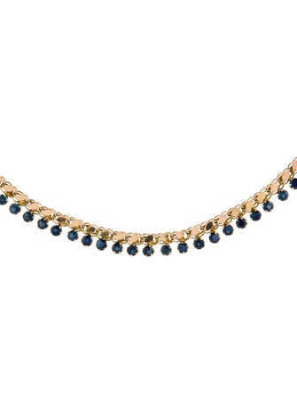 Necklace 14K 9.43ctw Sapphire Collar Necklace