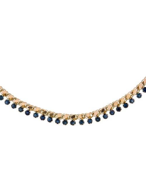 Necklace 14K 9.43ctw Sapphire Collar Necklace