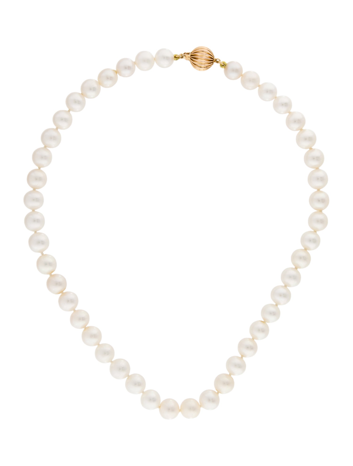 Necklace 14K Pearl Bead Strand Necklace