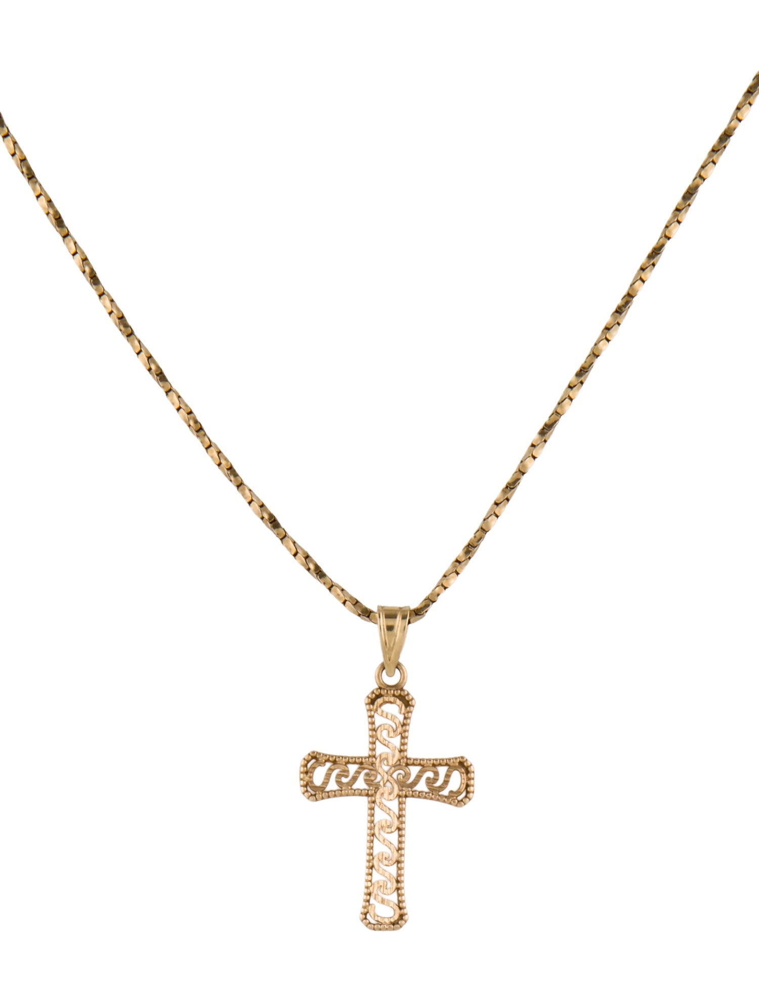 Necklace 14K Cross Pendant