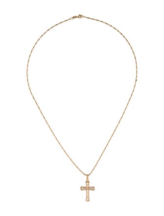 Necklace 14K Cross Pendant Necklace