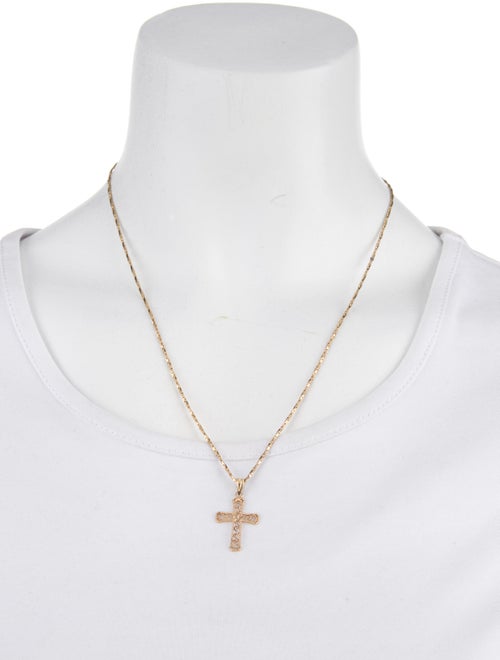 Necklace 14K Cross Pendant Necklace