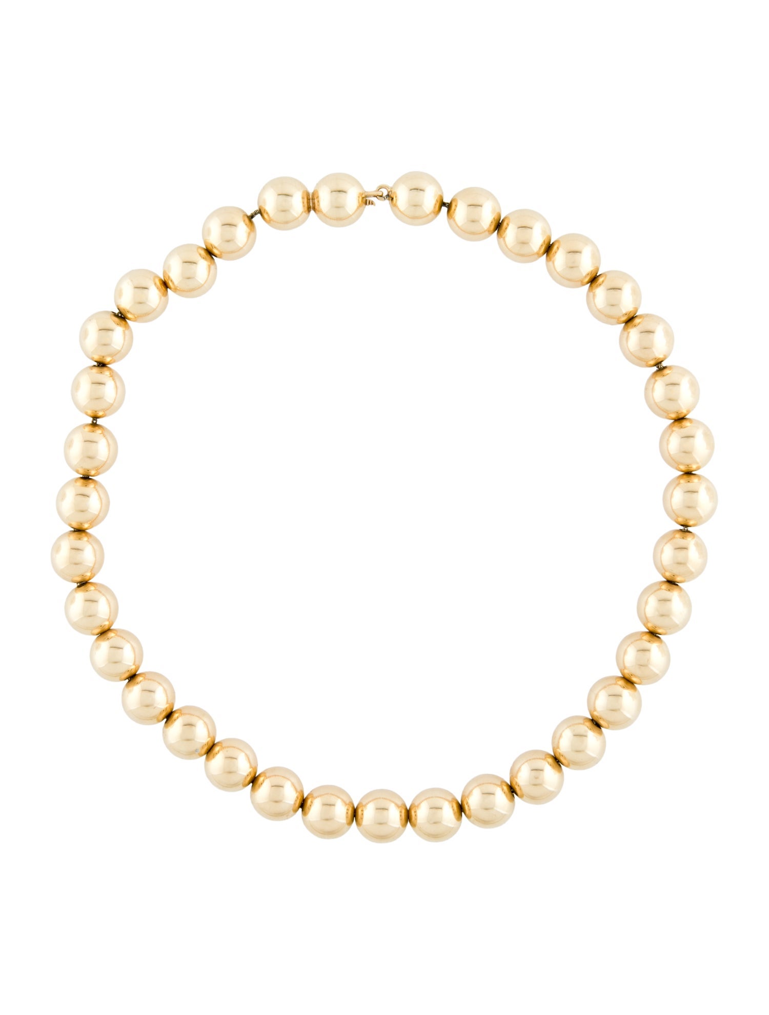 Necklace 14K Bead Strand Collar