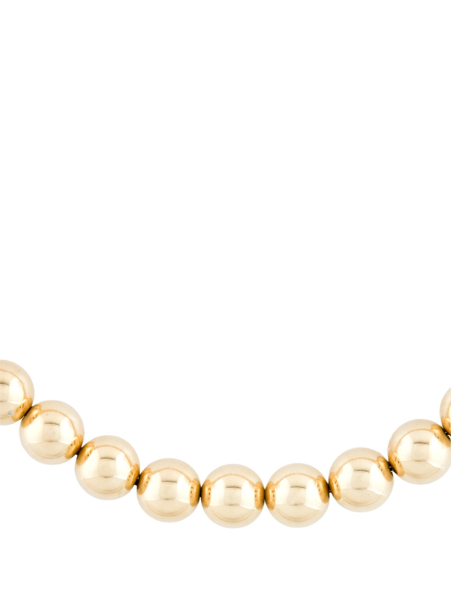 Necklace 14K Bead Strand Collar