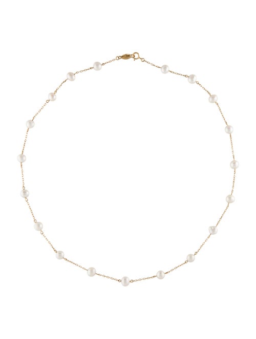 Necklace Peter Brams 14K Pearl Station Necklace