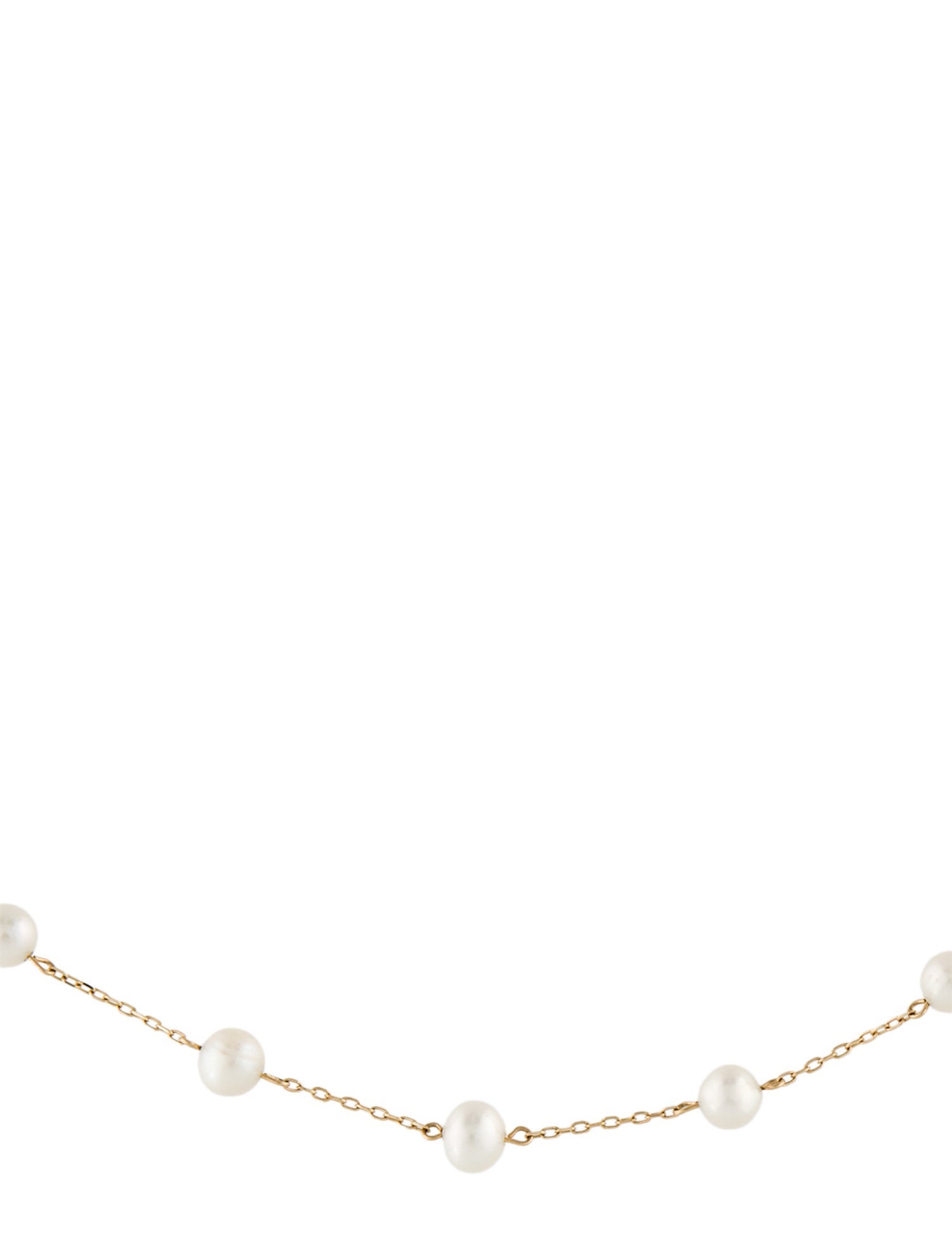 Necklace Peter Brams 14K Pearl Station Necklace