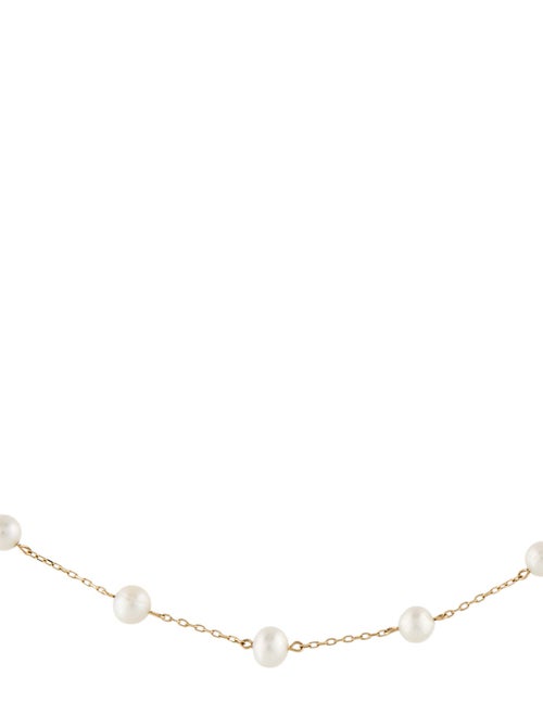Necklace Peter Brams 14K Pearl Station Necklace