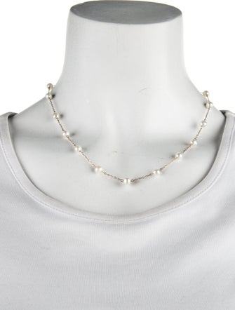 Necklace Peter Brams 14K Pearl Station Necklace