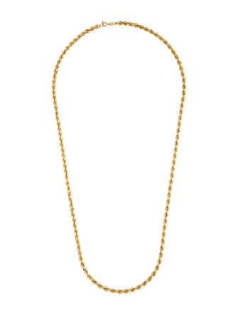 Necklace 18K Rope Chain Necklace