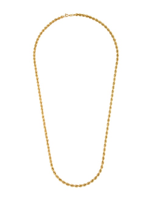 Necklace 18K Rope Chain Necklace
