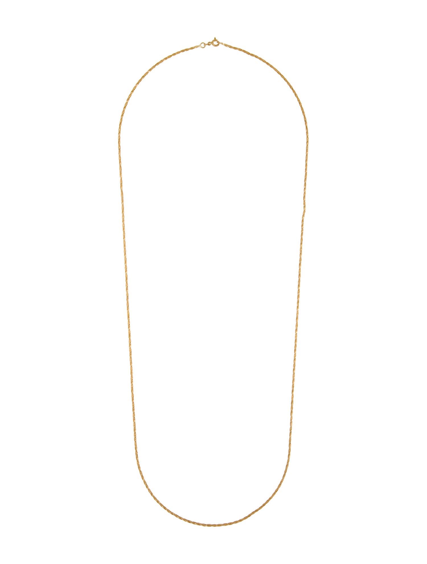 Necklace 18K Twisted Foxtail Chain