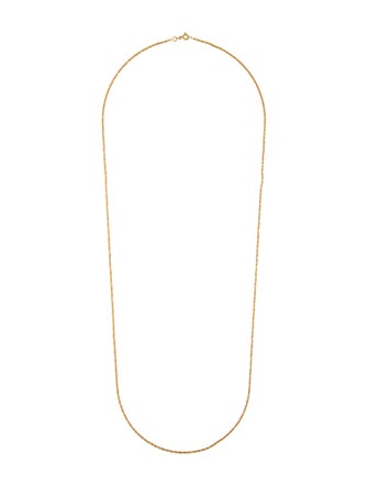 Necklace 18K Twisted Foxtail Chain