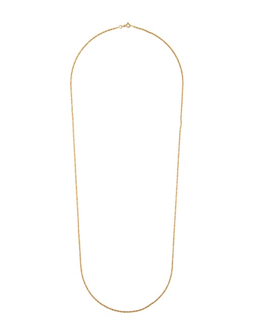 Necklace 18K Twisted Foxtail Chain