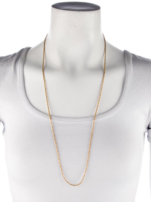 Necklace 18K Twisted Foxtail Chain