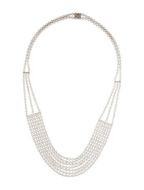 Necklace 18K 23.25ctw Diamond Multistrand Collar Necklace