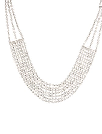 Necklace 18K 23.25ctw Diamond Multistrand Collar Necklace