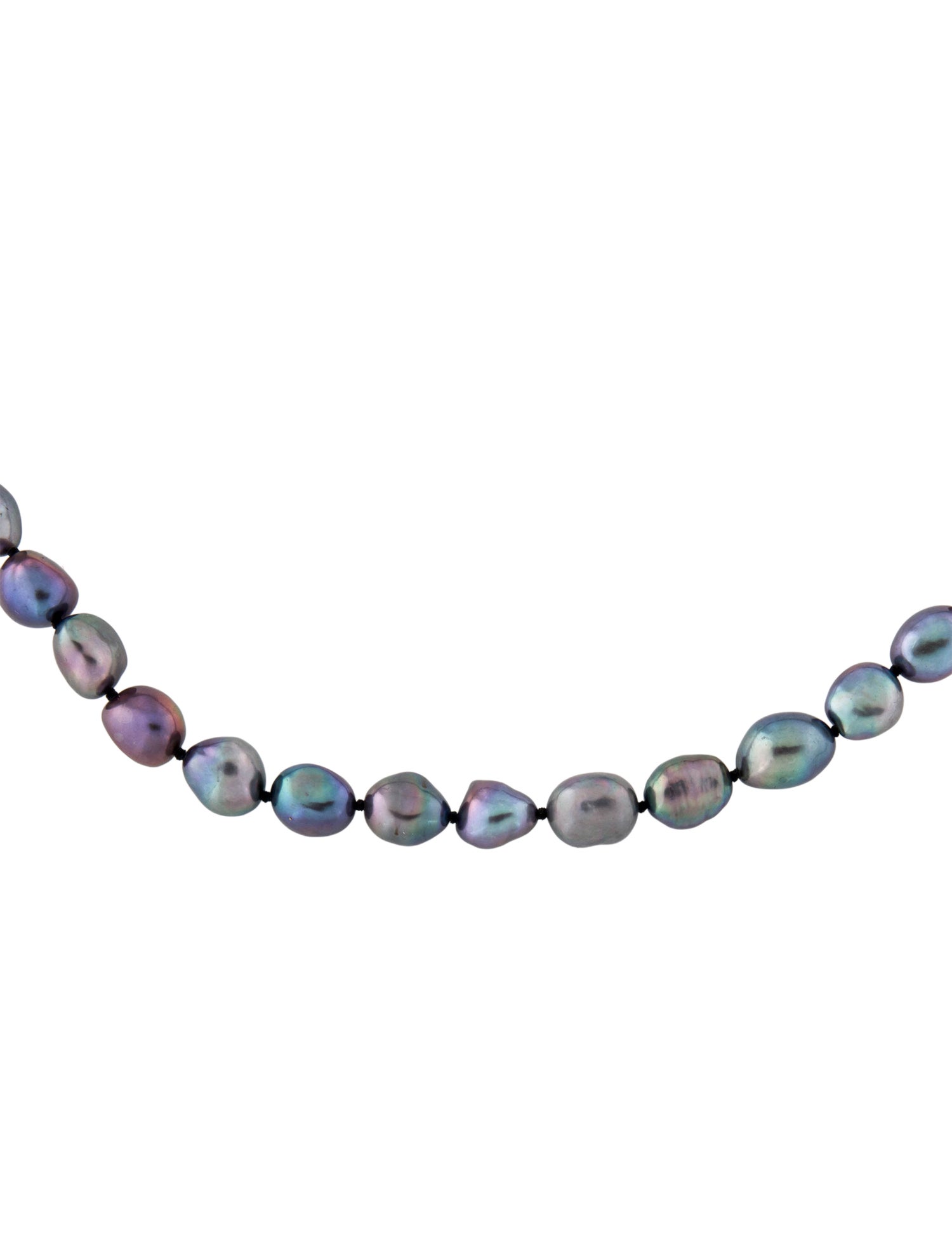 Necklace 14K Dyed Pearl Strand