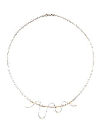 Necklace Michael Sugarman 18k Diamond 'Connect the Dots' Choker Pendant Necklace