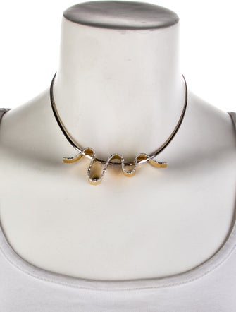 Necklace Michael Sugarman 18k Diamond 'Connect the Dots' Choker Pendant Necklace