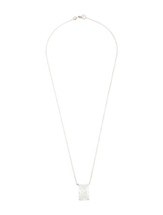 Necklace 18K 7.27ct Lab-Grown Diamond Pendant Neckalce