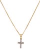 Necklace 14K Diamond Cross Pendant Necklace
