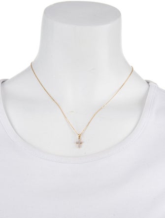Necklace 14K Diamond Cross Pendant Necklace