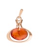 Necklace 14K Amber Pendant