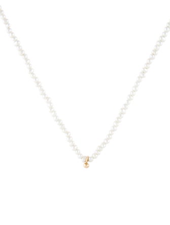Necklace 14K Pearl Bead Strand Necklace