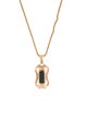 Necklace 18K Tourmaline & Diamond W/ 14K Chain Necklace