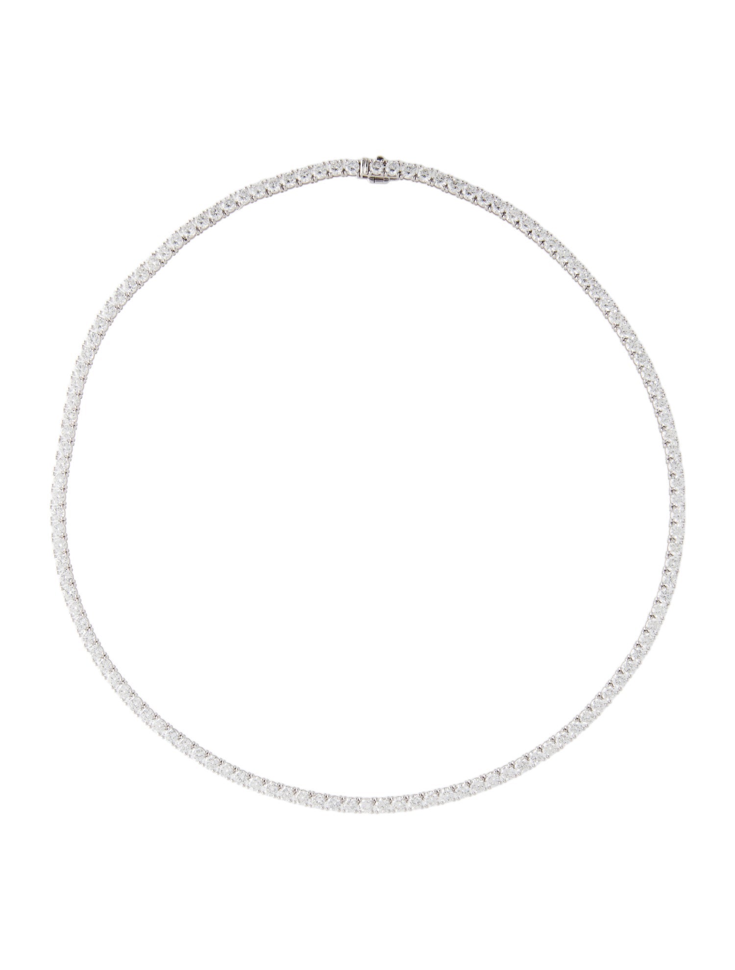 Necklace 14K 20.00ctw Lab-Grown Diamond Tennis Necklace