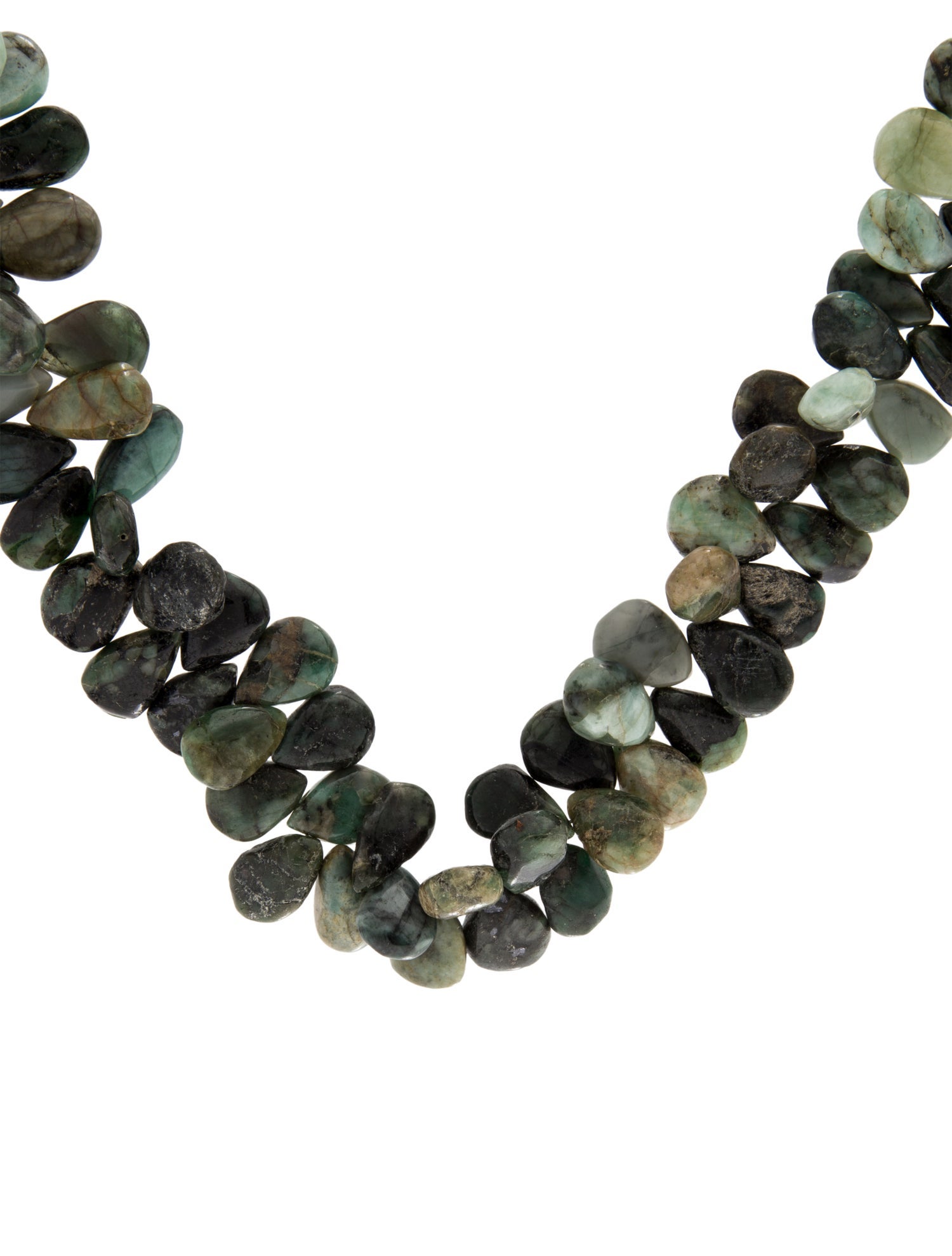 Necklace 14K Emerald Bead Strand