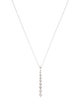 Necklace 14K Diamond Stick Pendant Necklace