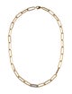 Necklace 14K Diamond Paper Link Necklace