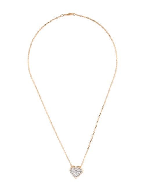 Necklace 14K Diamond Heart Pendant Necklace