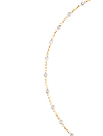Necklace 18K 1.02ctw Diamond Station Necklace