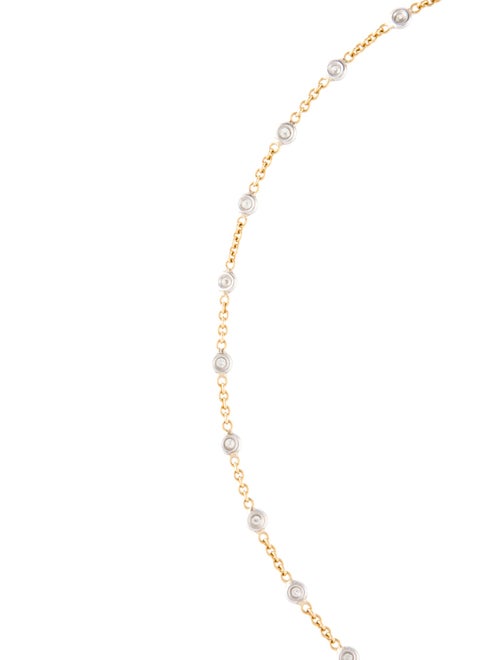 Necklace 18K 1.02ctw Diamond Station Necklace