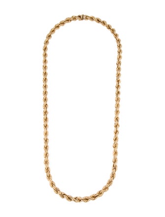 Necklace 14K Rope Chain Necklace