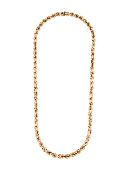Necklace 14K Rope Chain Necklace