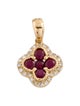 Necklace 18K Ruby & Diamond Petite Pendant Charm