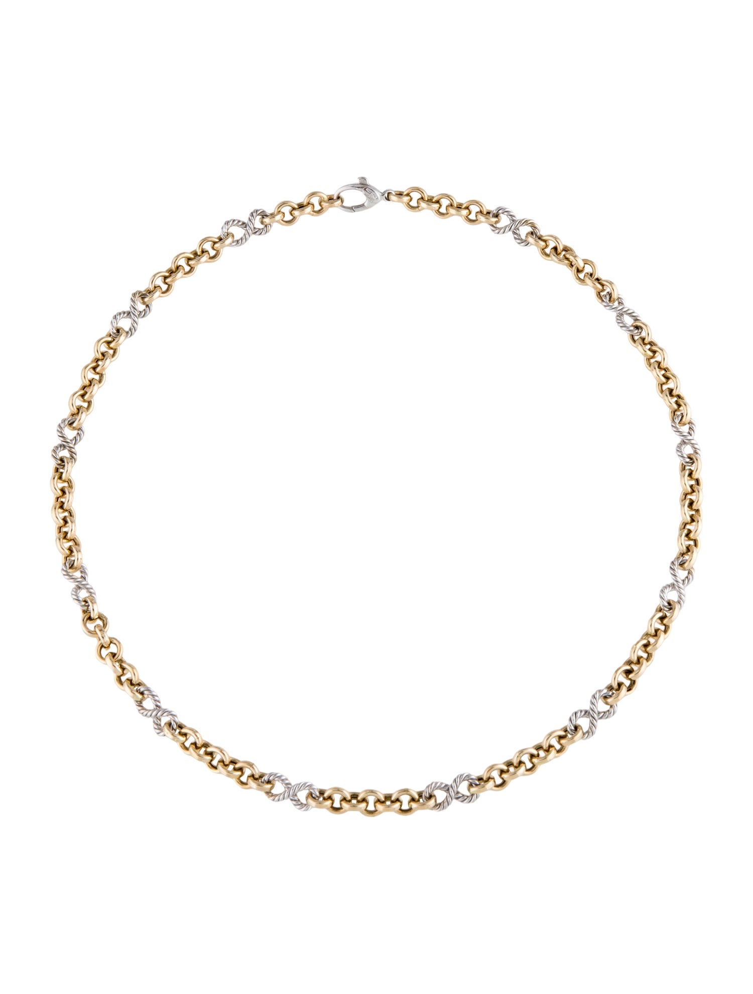 Necklace 14K Two-Tone Link Chain