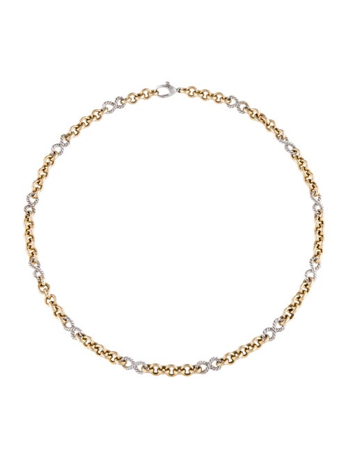 Necklace 14K Two-Tone Link Chain Necklace