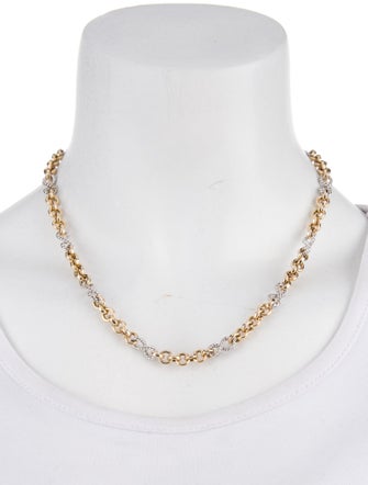 Necklace 14K Two-Tone Link Chain Necklace